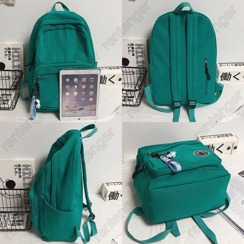 School Bag Women Backpack Travel Lady Laptop Backpack Green Female Bag