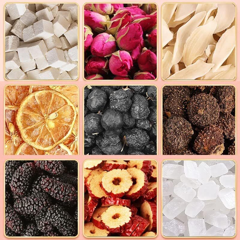 Mulberry Rose Thorn Pear Tea Red Date Lily Poria Cocos Black 250g(10g×25Packs)