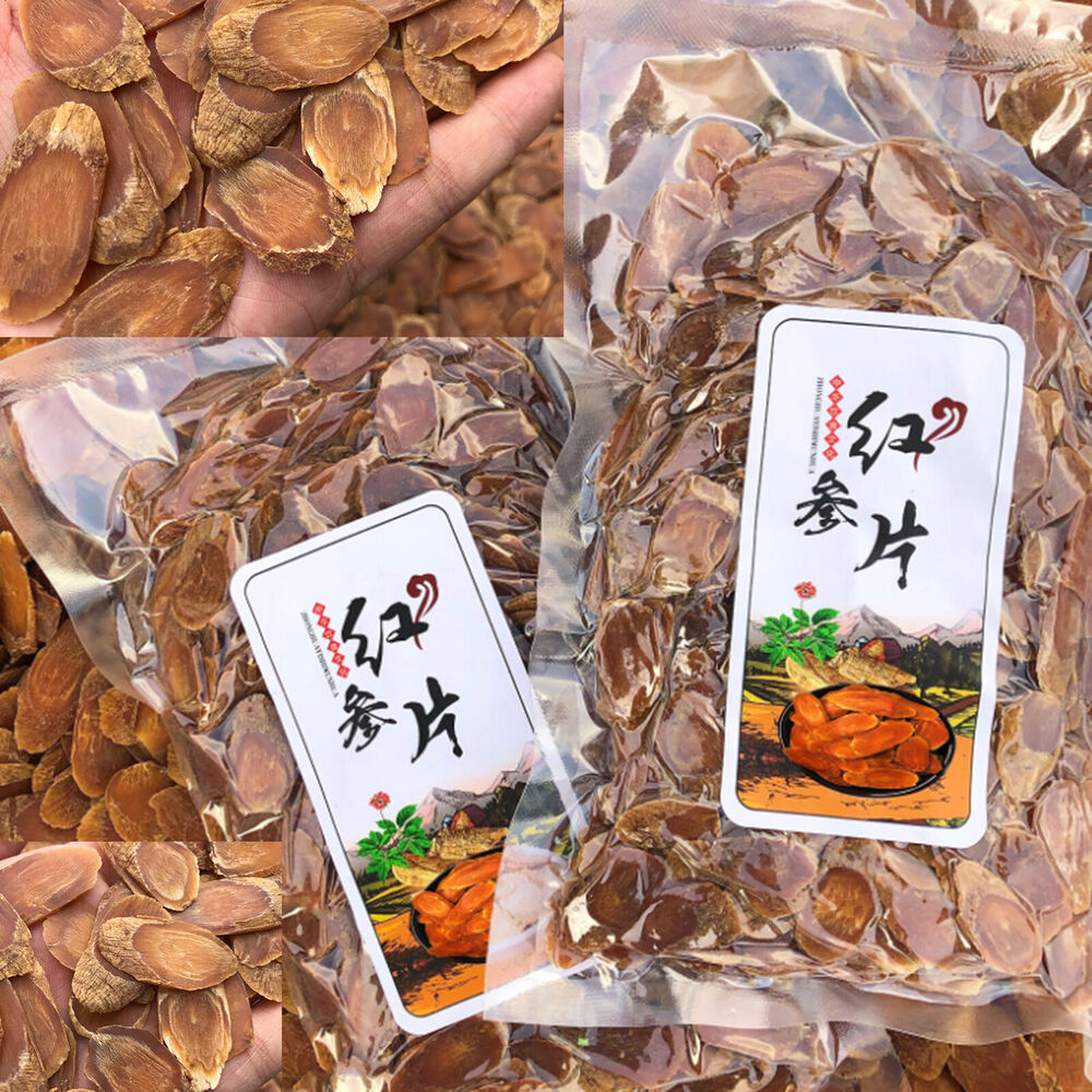 Bag Package Korean Ginseng Root Slices for Tea Soup Red Ginseng Health Care 250g