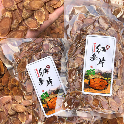 Bag Package Korean Ginseng Root Slices for Tea Soup Red Ginseng Health Care 250g