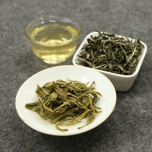 Chinese Huang Shan Mao Feng Slimming Tea Maofeng Spring Green Tea Loose Leaf