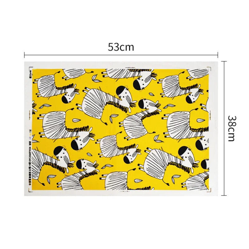 Pottery Clay Underglaze Paper Cartoon Decals DIY Ceramics Color Transfer 49x34cm