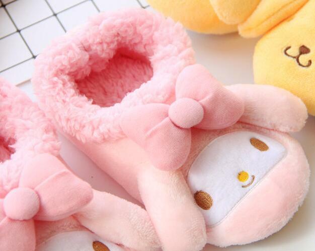 Super Cute My Melody Women Winter Home Soft Plush Slippers Shoes (US size 6-8)