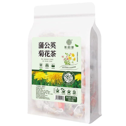 Dried Dandelion Chrysanthemum Tea Natural Flower Tea 250g (5g * 50 Packets)