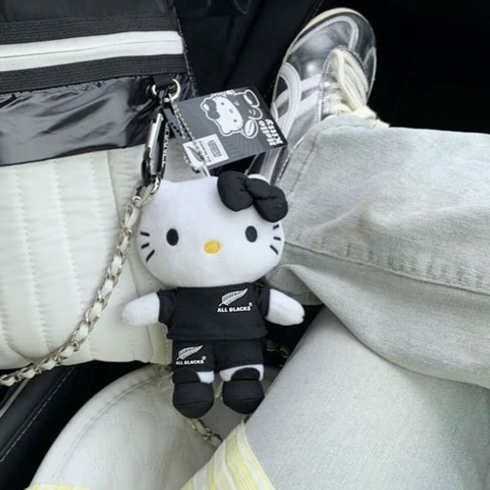 Hello Kitty Bag Pendant Doll Black Pendant All Black Keychain