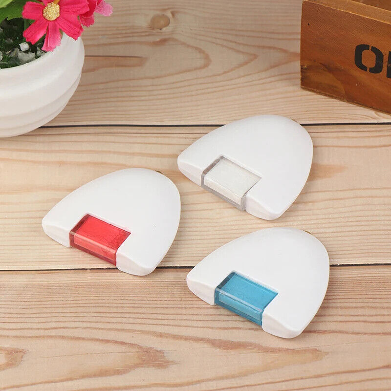 Tailors Chalk Plastic Red White Blue Sewing Tools Triangular Wheel Markers 6x6cm