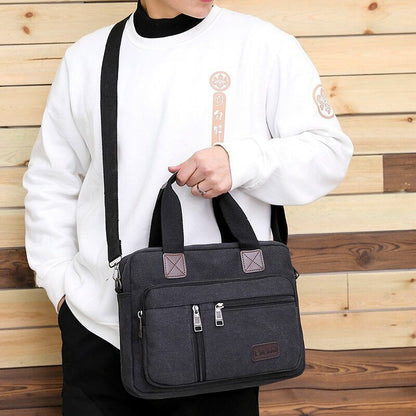Canvas Men's Handbag Shoulder Bag Travel Crossbody Bag Travel Bag Tote