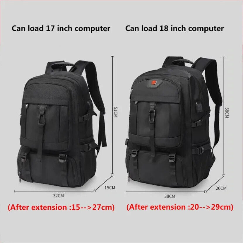 Travel Backpack Men Business Bag Outdoor Sports Backpacks Shoes Pocket
