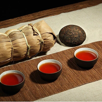 YunNan MengHai Spring Ancient trees Old Cooked Pu er Tea Ripe Tuocha 100grams*5