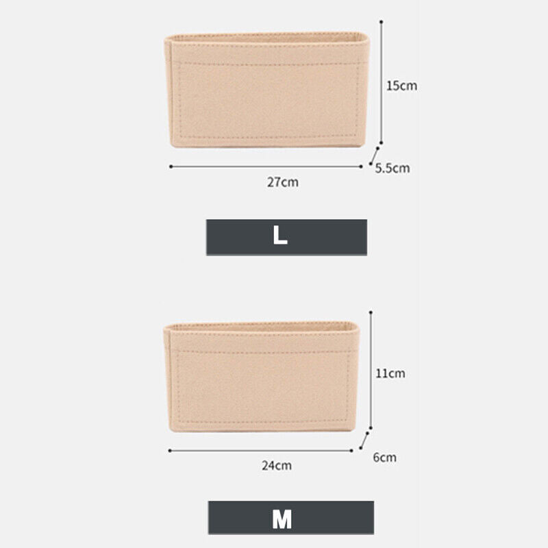 Insert Organizer Pouch Handbag Insert Bag Purses Liner Felt Insert Bag Inner Bag