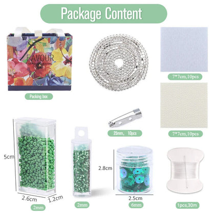 Beading Embroidery Kits 4~39Pcs Glass Seed Bead Needlework Jewelry Crafts Making