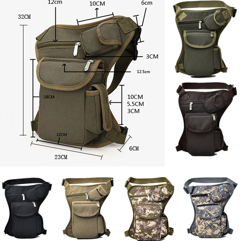 Men Leg Bag Waist Bag Pack Belt Hip Bum travel Messenger Shoulder Bags