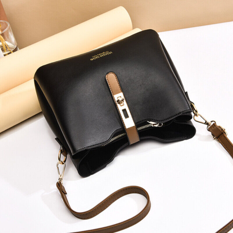 Womens Faux Leather Shoulder Bag Crossbody Handbags Messenger Purse Tote Satchel