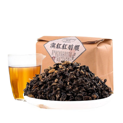 Dian Hong Tea Red Snail Kung Fu Black Tea Red Biluo Golden Snail Bag 500g