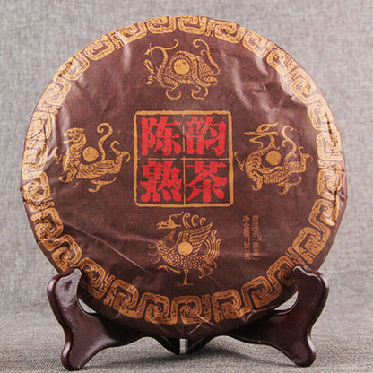 Healthy Drink Top Yunnan Menghai Chen Yun Ripe Pu'er Tea Chinese Pu-Erh Tea 357g