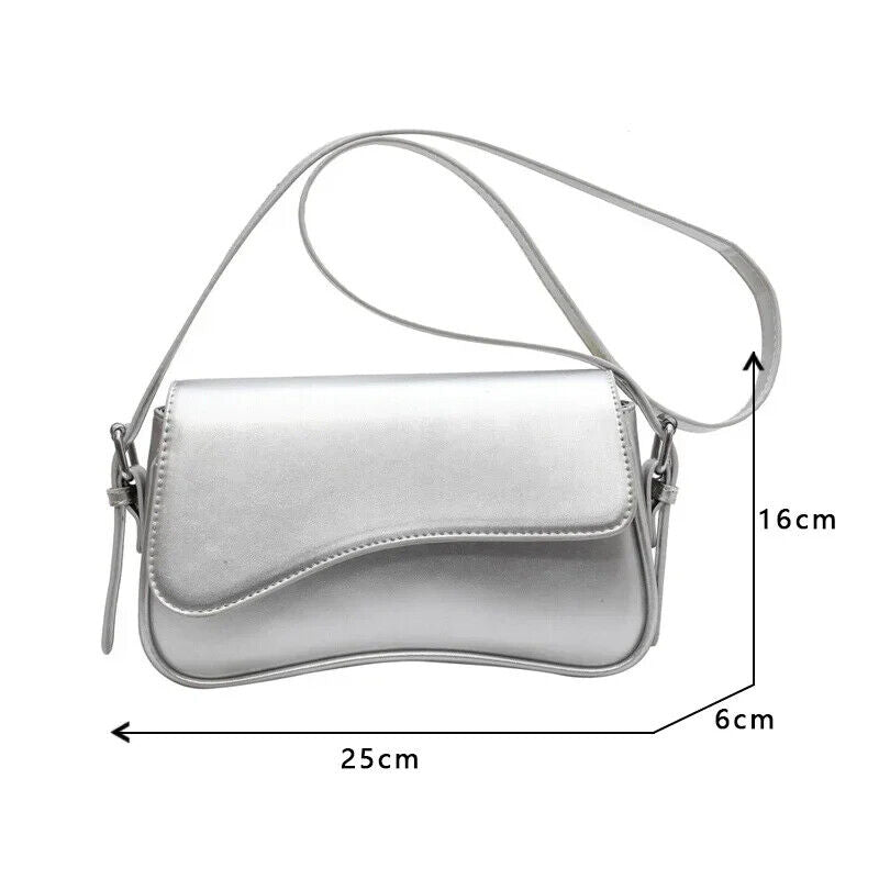 Leather Crossbody Bags Women Female Shoulder Underarm Bag Armpit Handbags Purses