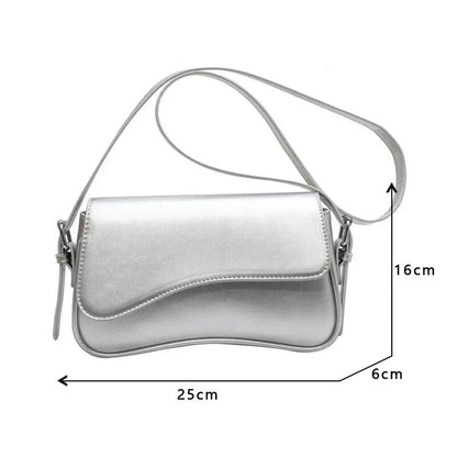 Leather Crossbody Bags Women Female Shoulder Underarm Bag Armpit Handbags Purses
