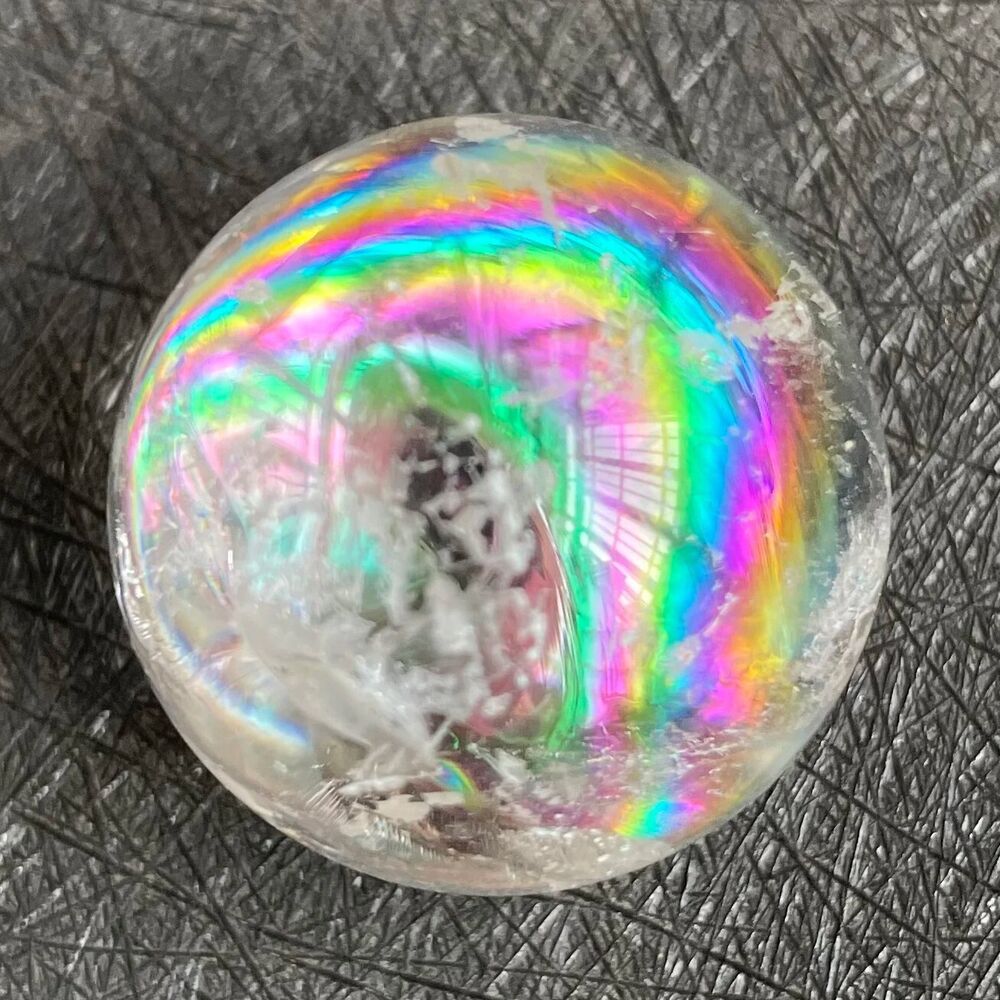 Quartz Crystal Balls Natural Stone Clear Rainbow Sphere Feng Shui Decors 25-30mm