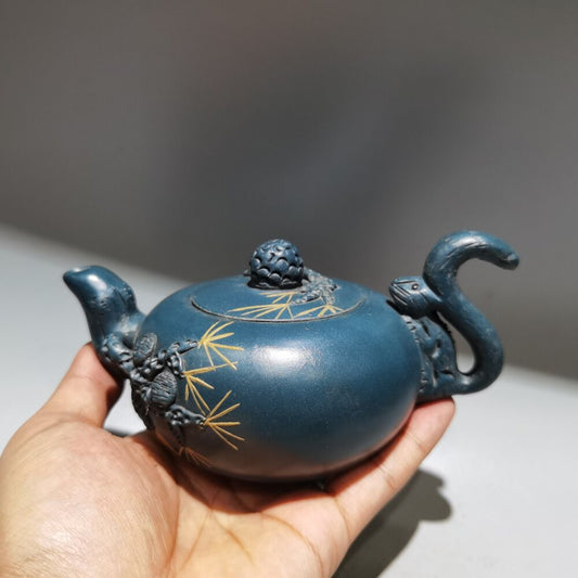 vintage chinese yixing purple clay teapot zisha ceremony teaware collection rare
