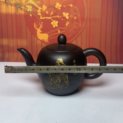 Vintage Chinese Yixing Purple Clay Teapot Zisha Ceremony Fashion Nice Teaware