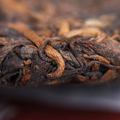 普洱 China Yunnan Lao Tong Zhi 181 Menghai Chun xiang Pu erh Tea ripe Cake,er 357g
