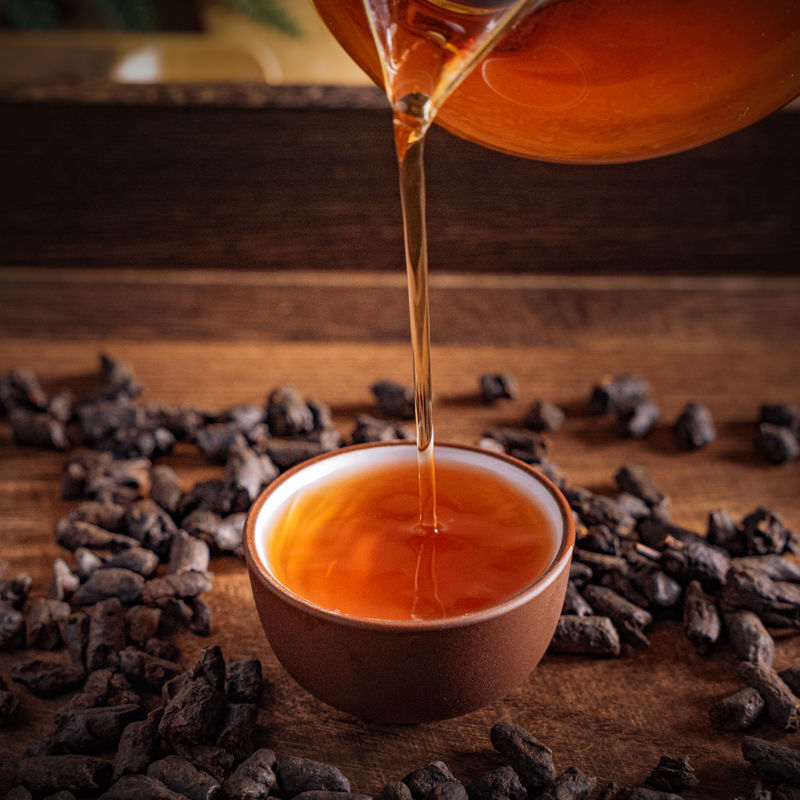 Original Flavored Tea Fossil Yunnan Aged Tree Tea Crushed Silver Pu'er Ripe Tea