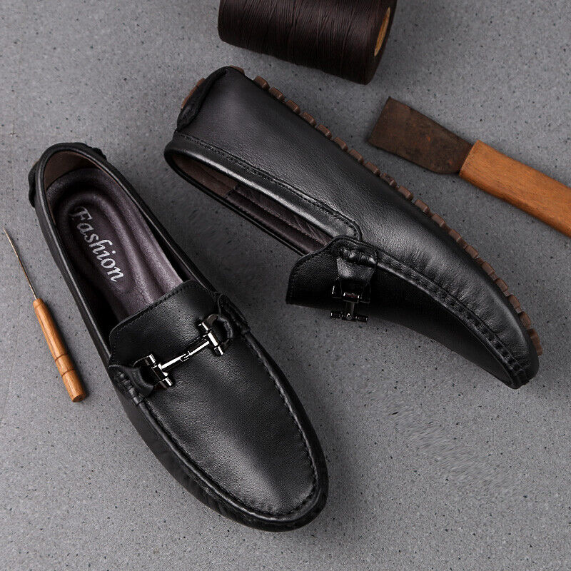 Man Shoes Leather Genuine Summer Mens Shoes Leather Loafer Shoes Men Male