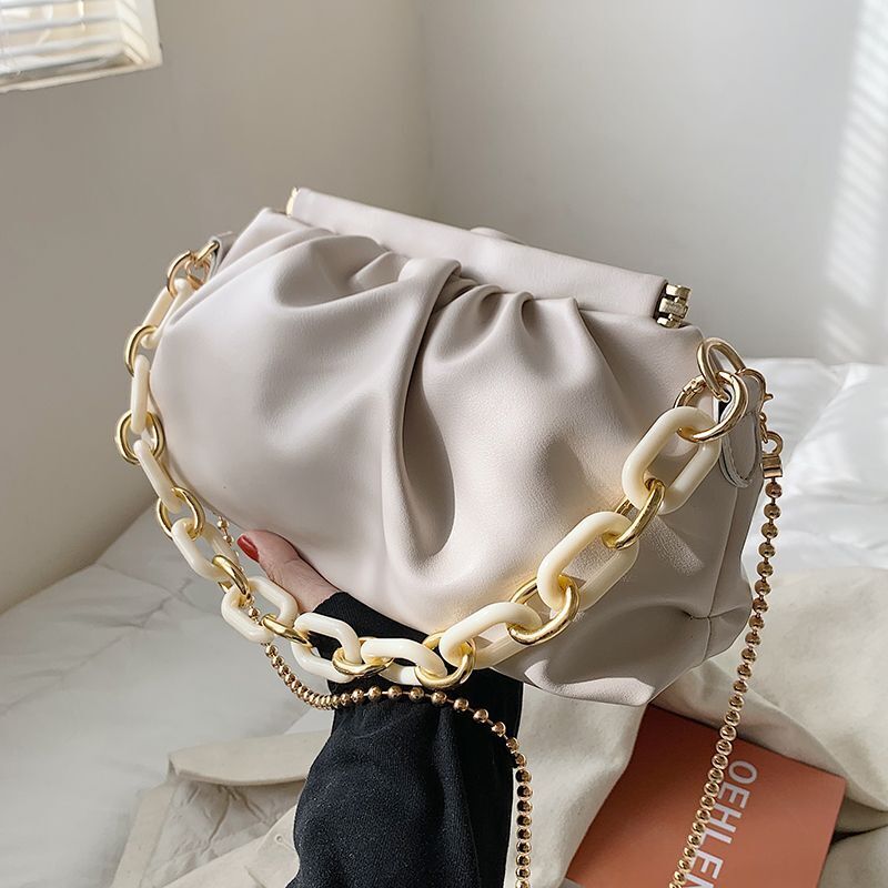 Synthetic Leather Chain Handbags Small Purses Shoulder Messenger Crossbody Bags