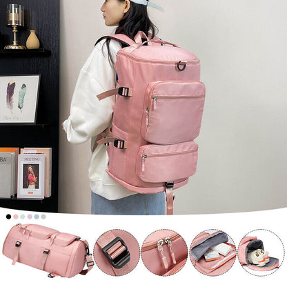 Waterproof Sports Backpack Women Unisex Outdoor Shoulder Bag Dry Wet Separation
