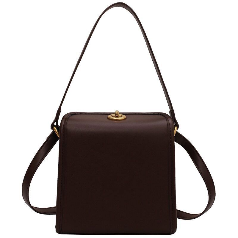 Square Tote Armpit Bag PU Leather Women's Handbag Shoulder Messenger Bag