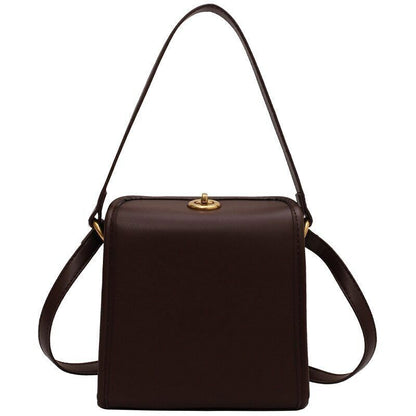 Square Tote Armpit Bag PU Leather Women's Handbag Shoulder Messenger Bag