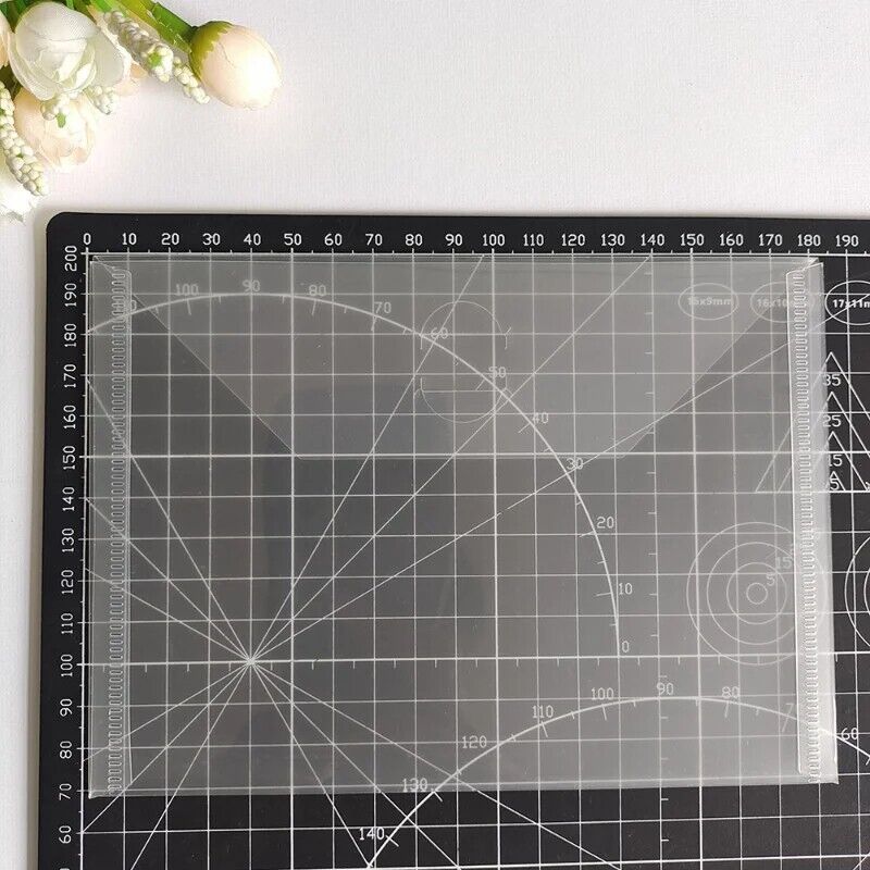 Plastic Folder Bag 5Pcs Storage Cutting Dies Clear Stamps Card Embossing Holders
