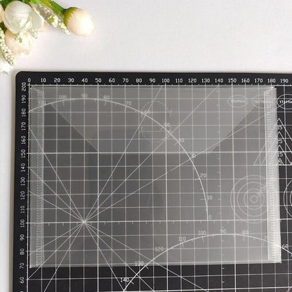 Plastic Folder Bag 5Pcs Storage Cutting Dies Clear Stamps Card Embossing Holders