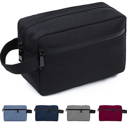 Canvas Cosmetic Bag Travel Waterproof Handbag Makeup Bag Gray Blue Red 22*14*7cm