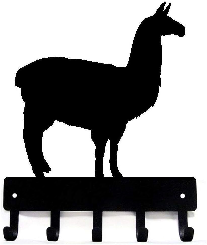 Llama Farm Key Rack - 9 inch Wide/6 inch Wide Metal Wall Art
