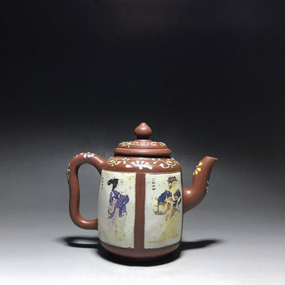 vintage chinese yixing purple clay teapot zisha ceremony teaware collection rare