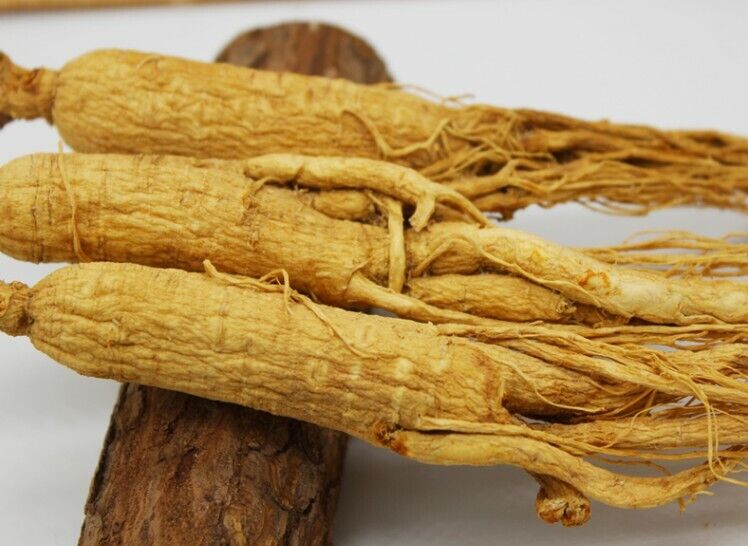 Changbai Mountain Dried white Ginseng Root 6 years Ginseng roots chinese herbal