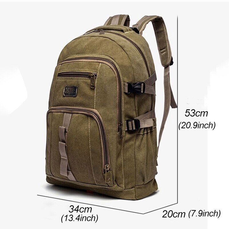 Canvas Backpacks Men Women Travel Bag Hiking Travel Camping Backpack Bags
