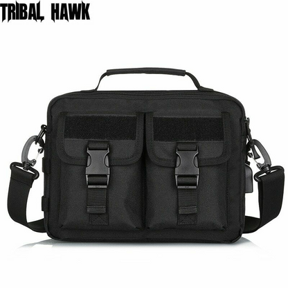 USB Charging Shoulder Bag Tactical Sling Backpack Briefcase Military Crossbody