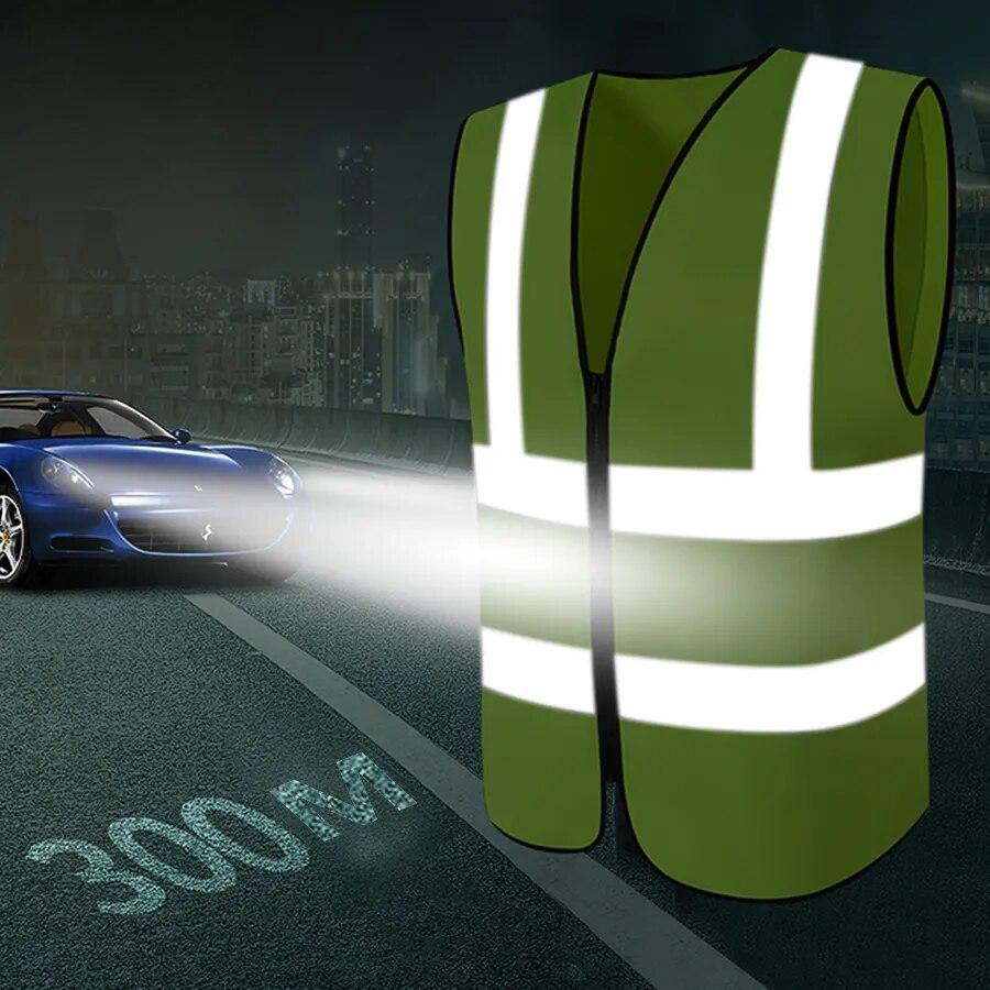 Safety Vest Reflective with Tool Pockets Construction Hi Vis Work Uniform