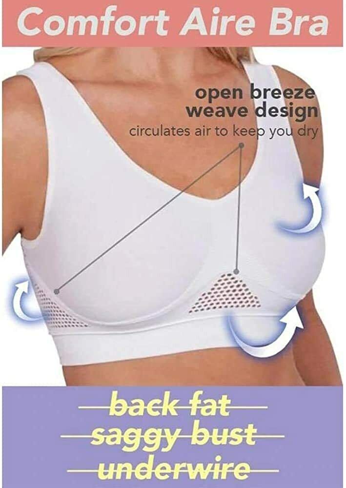 Women's Seamless Air Permeable Cooling Comfort Bra