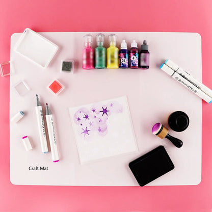 Craft Mat Non-Stick Silicone Media Acrylic Painting Watercolor Ink Blending Tool