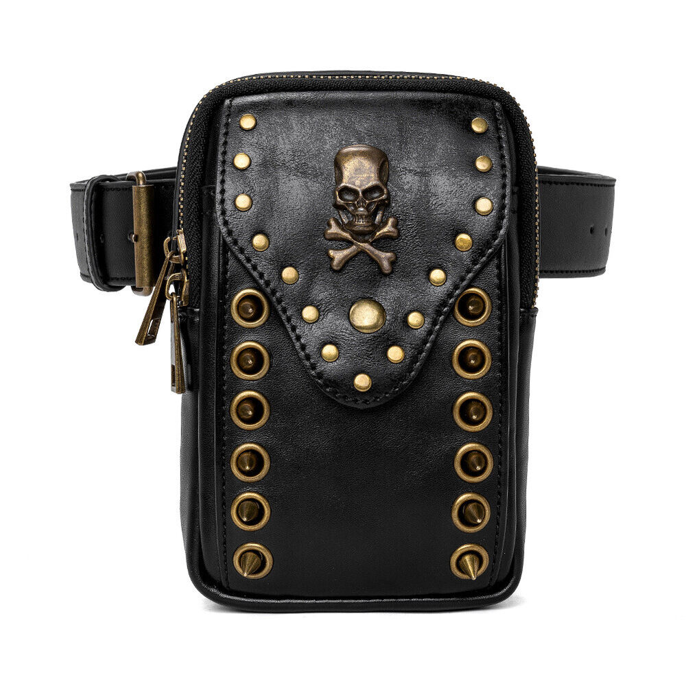 Women's Leather Small Shoulder Bags Outdoor Daypack Fanny Pack Waist Belt Bag