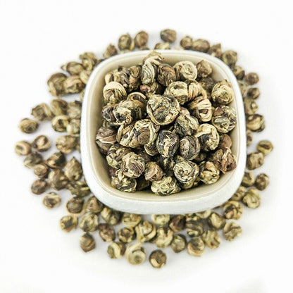 Pearl Jasmine Dragon Ball Tea Chinese Organic Green Tea Loose Leaf 1LB (500g)