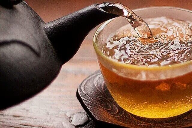 357g Shang Pin Golden Ribbon Big Snow Mountain Xiaguan Puer Aged Cha Puerh Tea