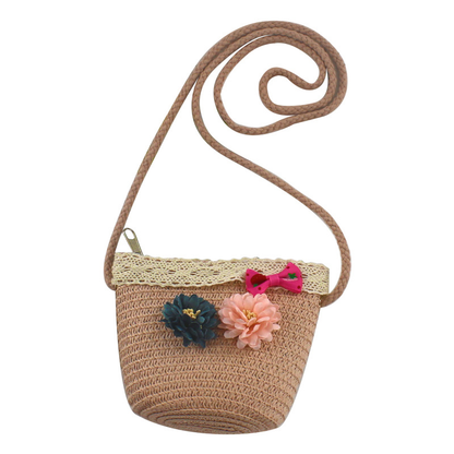 Bag Girl New Kid's Cartoon Bag Mini Cute Crossbody Bag Change Flower Beach Bag