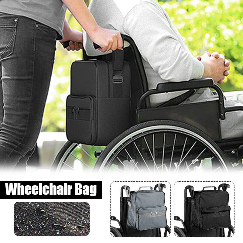 Mobility Scooter Wheelchair Shopping Bag Large Waterproof Armrest Storage Carry