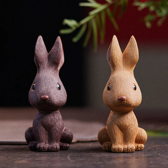 Lovely Rabbit Purple Clay Tea Pets from Yixing