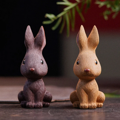 Lovely Rabbit Purple Clay Tea Pets from Yixing