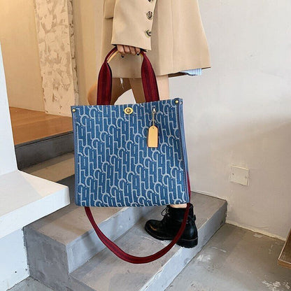 Tote Bag Shoulder Crossbody Bags Letters Women's Handbags Travel Storage